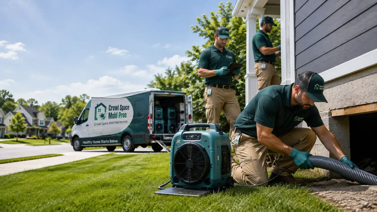 Crawl Space Mold Removal in Mutual, OK